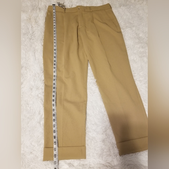 NWT Zara Dress Pants Women's Color Khaki Size 34 Bent From Below - Picture 4 of 14